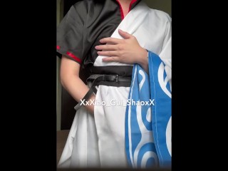 Gintoki cosplay masturbate+loud moan+cum [Part 2]