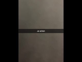 18 year old German Girl gets Cumshot on Snapchat