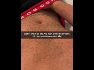 18 year old German Girl gets Cumshot on Snapchat