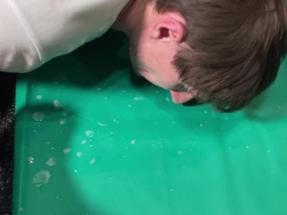 I spit on the floor and make the slave lick my nectar!