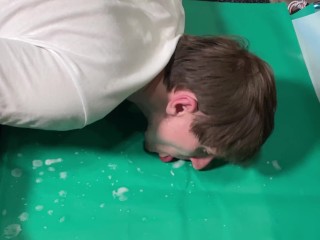 I spit on the floor and make the slave lick my nectar!