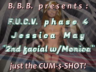 FUCVph4 Jessica May 2nd official cum facial w/ Monica Sweetheart CUMSHOT only