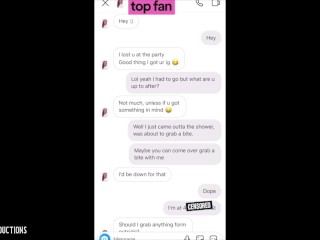 19 Years Old College Teen Gets Her Tight Pussy Stretched + Text Conversations