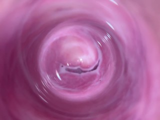 Hot teen sticks camera inside her vagina