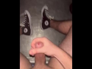 Moaning and cumming in my chucks