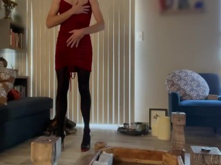 you can do whatever you want to me in my tight little dress, stockings and high heels