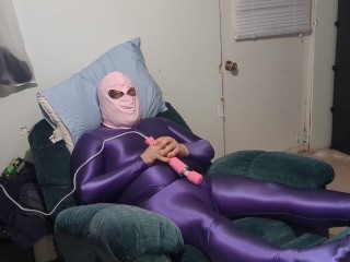 Shiny AMORESY Bodysuit Breathplay Diaper and Vibrator