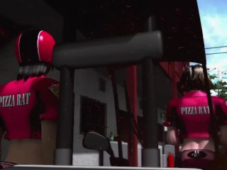 SUPER COCK CUMMING SESSIONS WITH TWO GOOD-GIRL ONG PIZZARAT DELIVERY DRIVERS