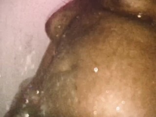 Big Black Dick Shower Stroke - Daddy Dame