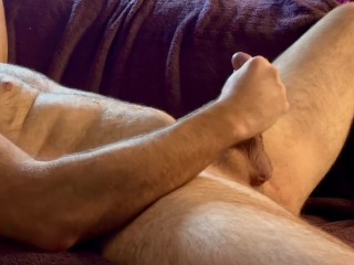 Masturbating 005 - GLANS TEASING makes him thrust to a MASSIVE CUMSHOT!  - General Buttfuckingnaked