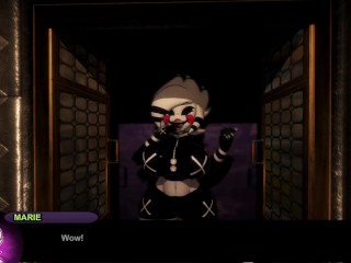 Fap Night at Frennis, Marie Boobs Sucking Cutscene (Arcade Mode)