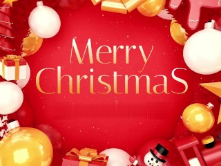 Sloppy blowjob for Santa Claus with a facial on the slut's glasses. Redhed slut sucked his dick dry