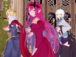 【KKVMD MMD】Girl's Day - Expectation アルトリア〔ランサー〕 妖精騎士トリスタン モルガン【FateGrand Order】