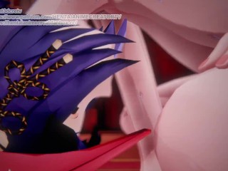 Kujou Sara Genshin Impact 3D HENTAI Animation 02 Shortver