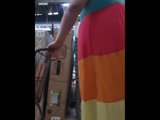 Sissy exposed in public store