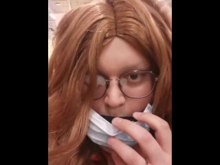 Sissy exposed in public store