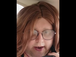 Sissy exposed in public store