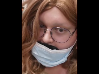 Sissy exposed in public store