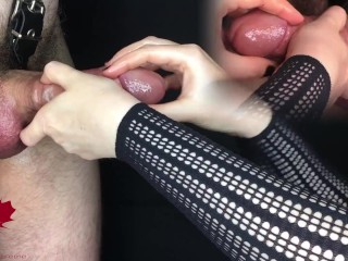 Handjob technique: Picking the purple mushroom - a tribute to milking-time