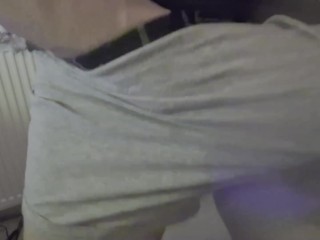 Man Wanking Cum in Boxers