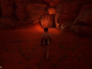 Out of curiosity, went into a cave where she was fucked by a fat midget - Wild Life