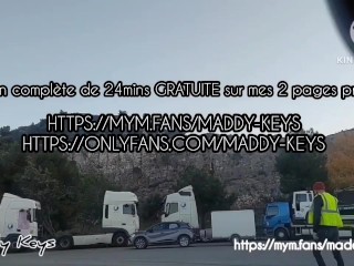 Elle propose vraiment des pipes gratuites aux routiers - amatrice française réel