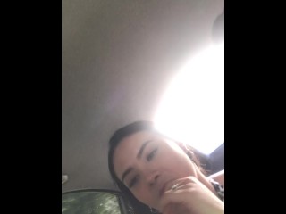 my best friend pays us to strip and masturbate in the uber car