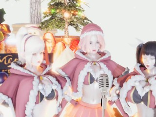 【Girls' Dancer】All I Want For Christmas Is You - Neru/Reika/Susu/Ryoko