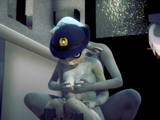 Furry Hentai Zootropia Judy Rabit Fucked in a toilet