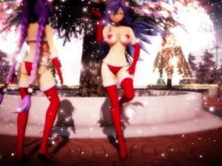 MMD R18 Iris Heart x Purple Hear Christmas Chocolate Cream