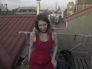 OMG public anal and squirting, in the middle of prague HOW DIDNT I GET CAUGHT??? (trailer)