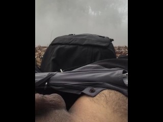 masturbating big dick above the clouds