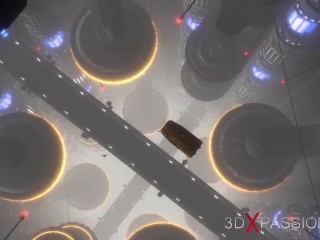 A sexy young hottie gets fucked hard by a sex android futanari