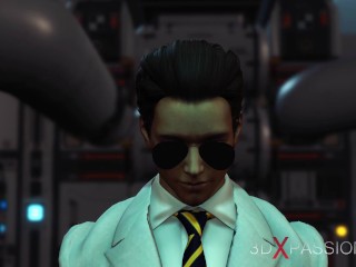 A sexy young hottie gets fucked hard by a sex android futanari