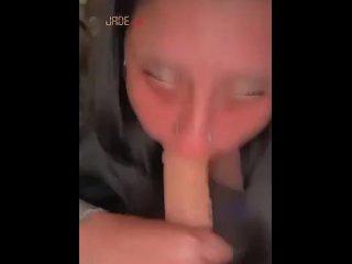 Quick Dildo Blowjob Show 🤪