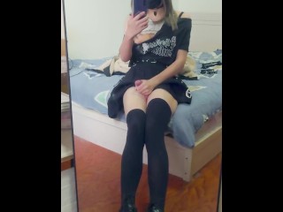 伪娘 // 朋克风烧鸡对镜打胶