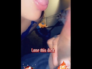 Love sucking daddy’s Buck dick on snapchat