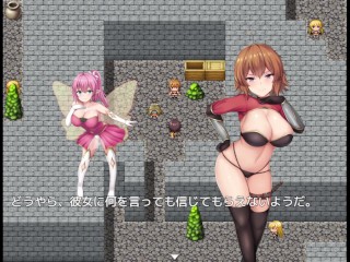 【#07 同人エロゲー アルミフィアの塔(体験版)実況動画】性格の悪い爆乳女冒険者にキスだけでイかされてしまい・・・(巨乳・爆乳ファンタジー抜きゲー) Hentai game