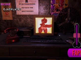 FNAF [ Hentai Game PornPlay ] Ep.2 jerking off at work to animatronics nympho stripper