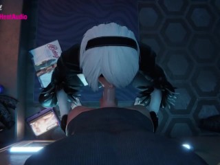 2B Deepthroat Blowjob (Nier Automata 3d animation with sound)