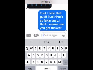 Slut texting boyfriend that his friend came over and fucked her (part 2)