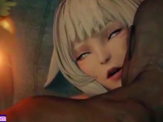 Big booty women get their ass pounded by black cocks and swallow cum | 3D Hentai Animations | P76