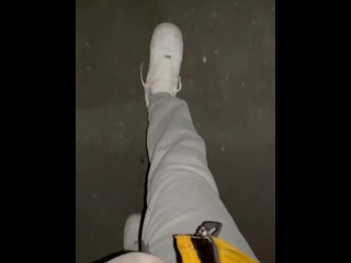 Japanese HENTAI can't stand it outdoors and pees a lot ♡ cute boy