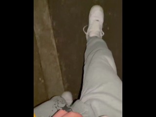 Japanese HENTAI can't stand it outdoors and pees a lot ♡ cute boy