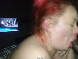 Redhead Pawg Step Sister sucks the best dick