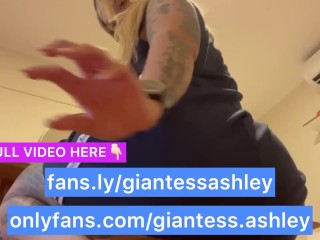 Your giantess Ashley talks to you about how she wants to crush and eat you (mouth fetish)