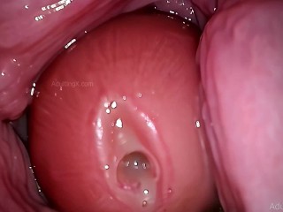 Camera in Vagina, Cervix POV, "Creampie"