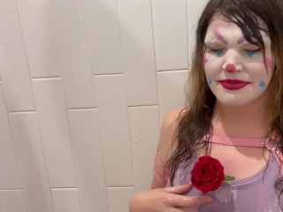 Trans Girl Clown Can’t Get Her Squirt Flower to Work