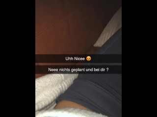 Shy German Girl fucks Best Friend on Snapchat