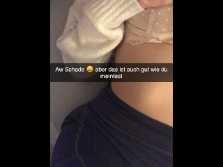 Shy German Girl fucks Best Friend on Snapchat